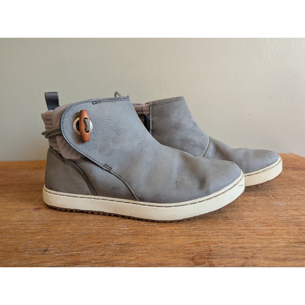 L.L. Bean Mountainside Toggle Ankle Boots Women's 8 M Gray Leather Comfort 50715